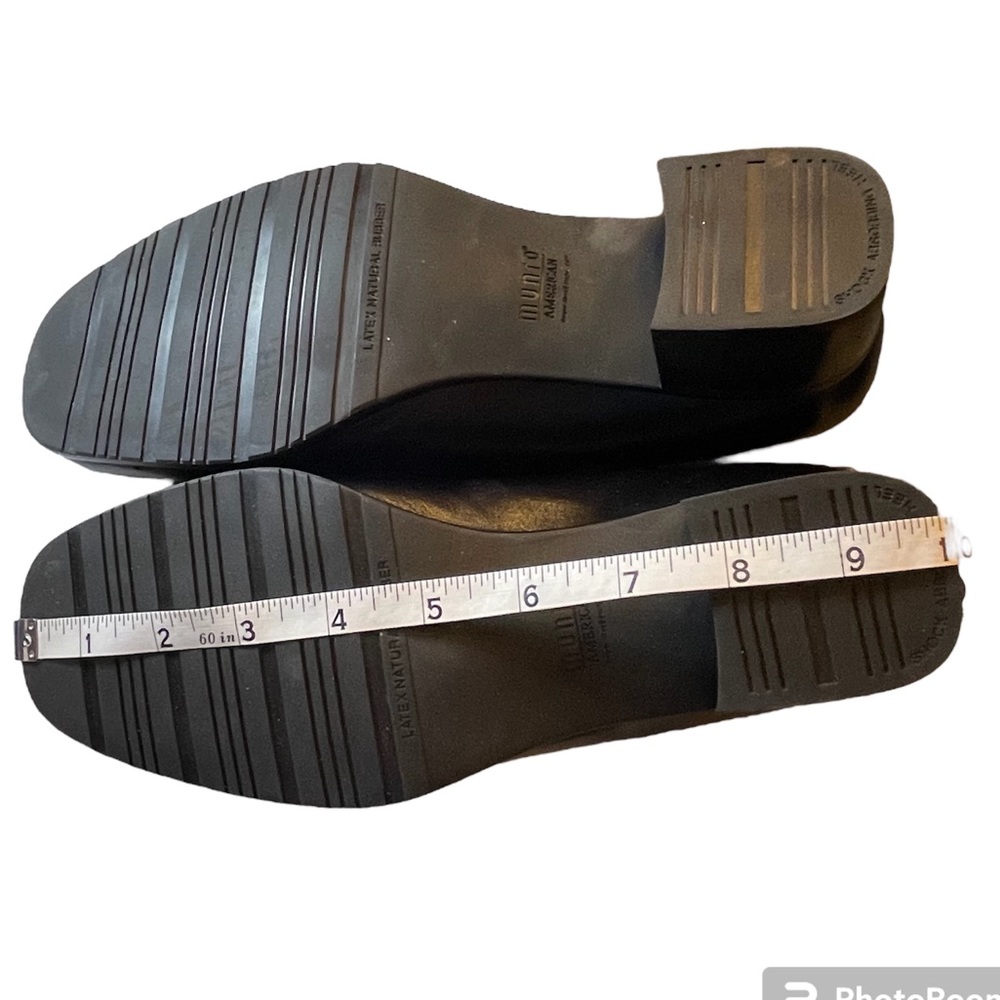 New Munro Solano Black Kid / Suede Upper Comfortable Dress Shoes Women’s Size 7W - Picture 8 of 15